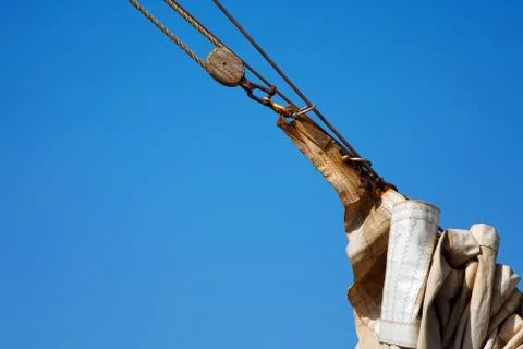 Hoist the sails. 스톡 사진