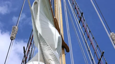 Hoisting the Sail Stock Footage 230573279