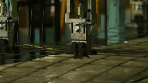 Hoisting Wire Mesh Stock Footage 33850781