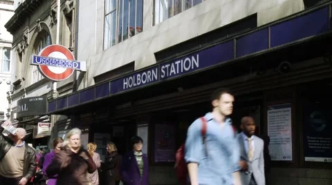 Holborn station Timelapse Stock Footage 47850582