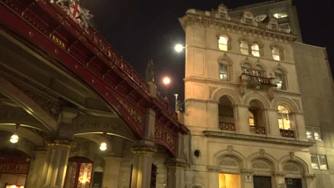 Holborn Viaduct - nighttime Video stock 146862512