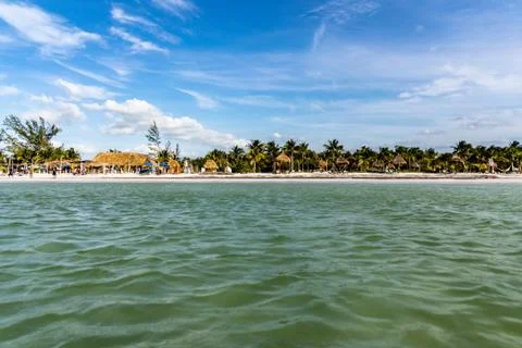 Holbox beach view Foto stock
