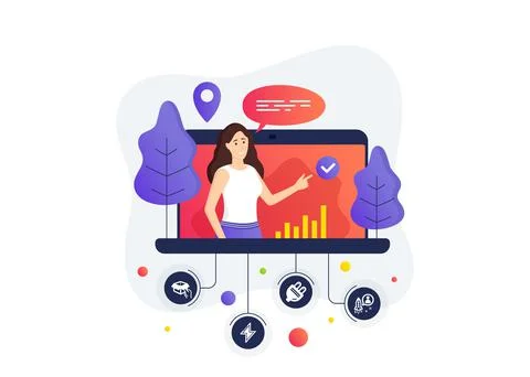 Hold box, Electric plug and Energy icons set. Startup sign. Delivery parcel Stock Illustration