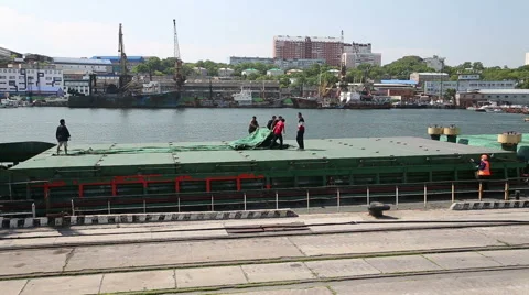 The hold of a cargo ship Stock Footage 61479418