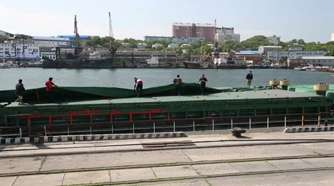 The hold of a cargo ship Stock Footage 61480680