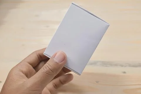 Hold corrugated box for packaging Stock Photos