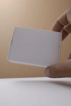 Hold corrugated box for packaging Stock Photos