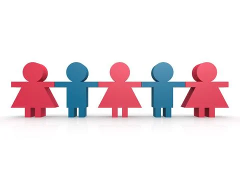 Hold hand friend Stock-Illustration