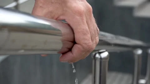 Hold onto handrails. Stock Footage 144482985