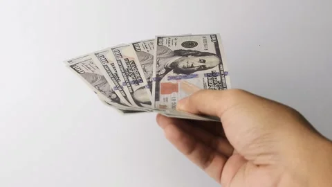 Hold money Stock Footage 312841566