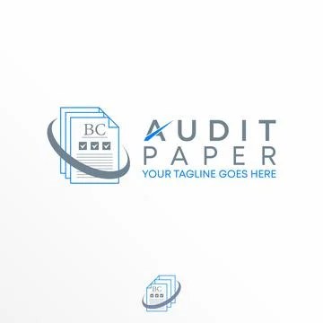 Hold papers logo free vector stock. Checklist abstract design concept. Stock Illustration