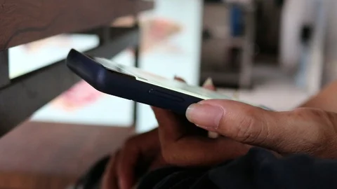 Hold the phone Stock Footage 91869979