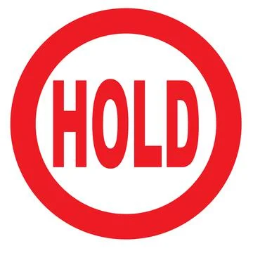 Hold Red Ink Stamp Stock Illustration