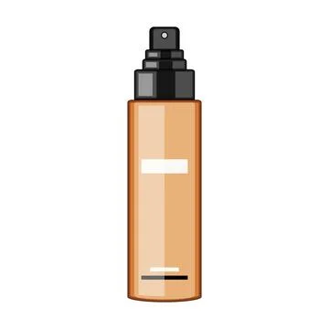 Hold setting spray cartoon vector illustration Stock Illustration