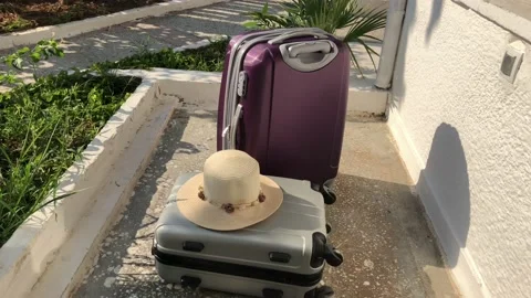 Holdalls and hat. Stock Footage 94730133