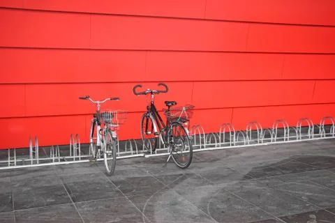 Holder for bikes Stock Photos