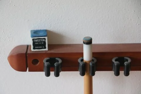 Holder for billiard cues Stock Photos