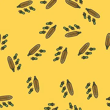 Holder corn vector seamless pattern Illustrazione stock