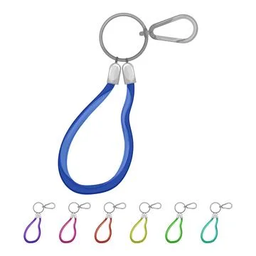 Holder keychain key cartoon vector graphic Stock Illustration