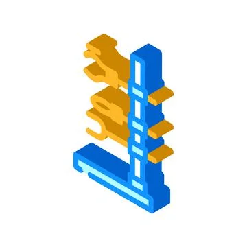 Holder laboratory tool isometric icon vector illustration Stock Illustration