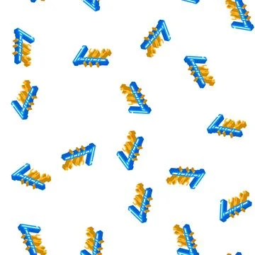 Holder laboratory tool isometric icon seamless pattern Stock Illustration