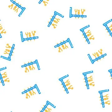 Holder laboratory tool vector seamless pattern Illustrazione stock