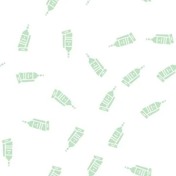 Holder wine glyph seamless pattern Stock Illustration