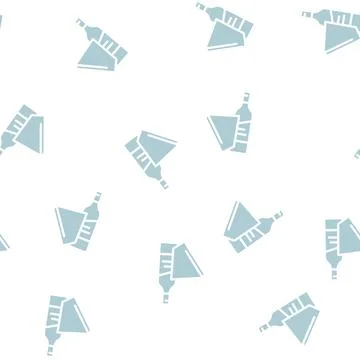 Holder wine glyph vector seamless pattern 스톡 일러스트