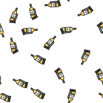 Holder wine vector seamless pattern Stockillustratie