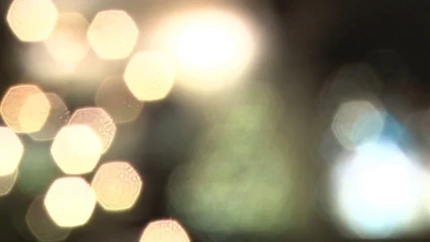 Holdiay lights rack focus Stock Footage 74089694