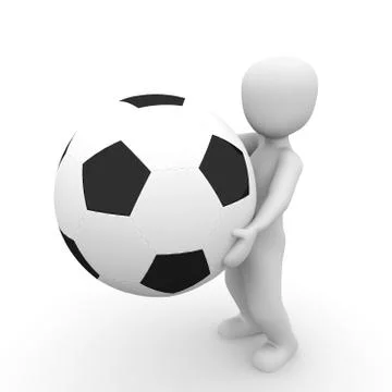Holding ball 2 Stock Illustration