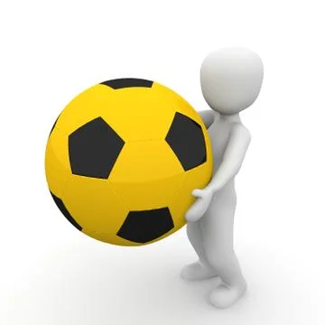 Holding ball 3 Stock Illustration
