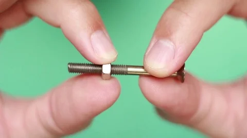 Holding bolt with nut 스톡 동영상 75629090