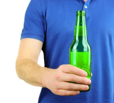 Holding a bottle Stock Photos