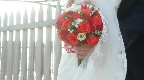 Holding A Bouquet Video stock 52424824