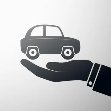 Holding a car Stock-Illustration