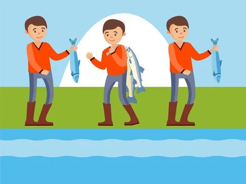 Holding Catch Concept Illustration Stock Illustration