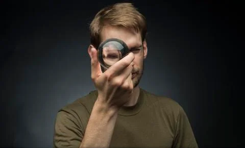 Holding a crystal ball Stock Photos
