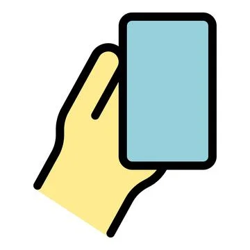 Holding device icon vector flat Stock Illustration
