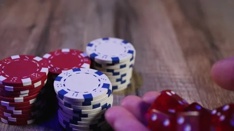 Holding the dices Stock Footage 160917597