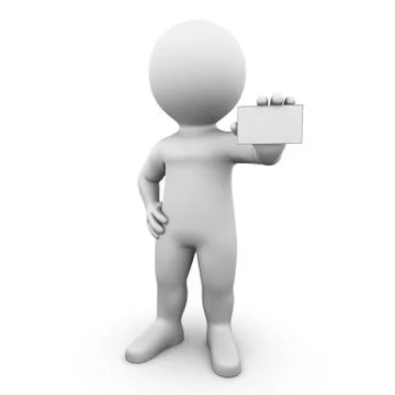 Holding an empty board Stock Illustration