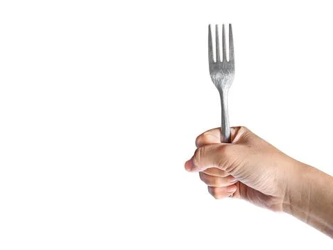 Holding fork Stock Photos