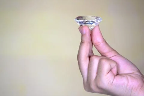 Holding a gem Stock Photos