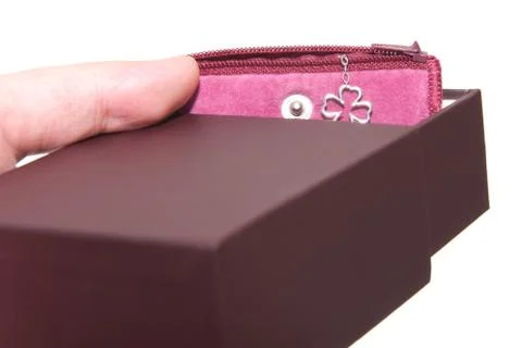 Holding a gift box Stock Photos