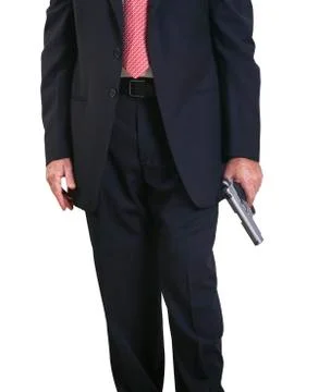 Holding a gun Stock Photos