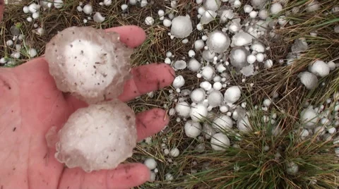 Holding Hail Stock Footage 54756785
