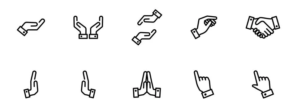 Holding hand icon. Finger pointer or cursor vector illustration. Hand gestu.. Illustrazione stock