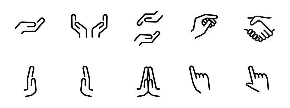 Holding hand icon. Finger pointer or cursor vector illustration. Simple han.. Illustrazione stock