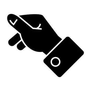 Holding hand icon, vector illustration, black sign on isolated background Stock Illustration