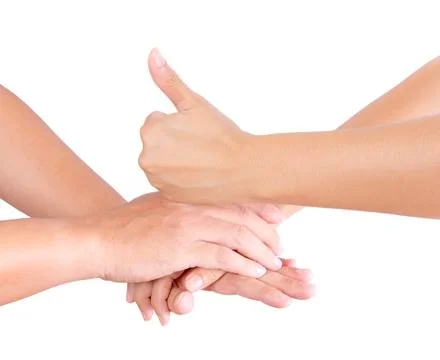 Holding hand Stock Photos